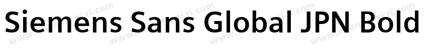 Siemens Sans Global JPN Bold Italic字体转换